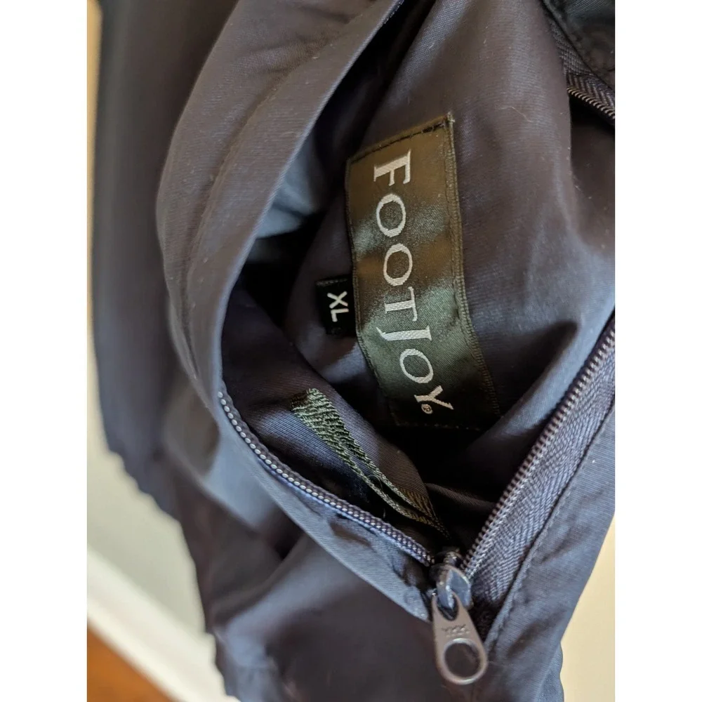 FootJoy Golf 1/4 Snap Performance Windshirt Vest Pullover Men's XL Navy Blue FJ‎